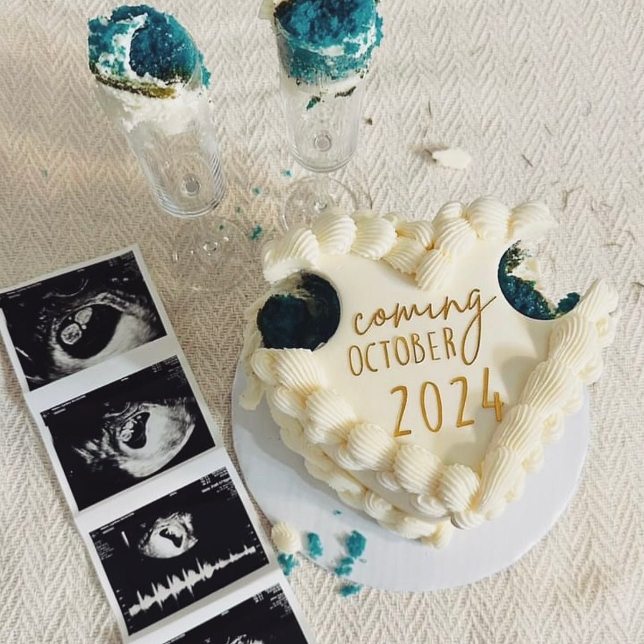Classic Gender Reveal Cake