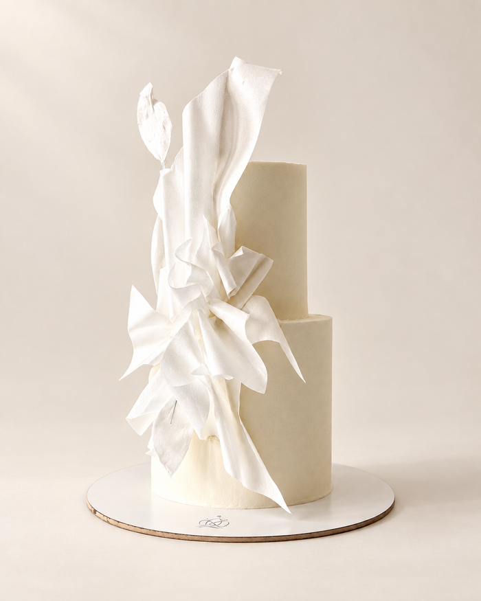 Wafer Paper Engagement Cake