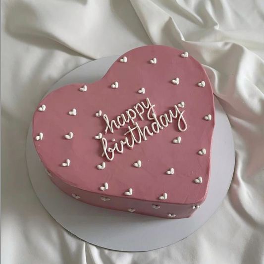 Heart shaped cake of hearts