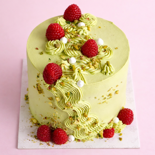 Pistache framboise cake