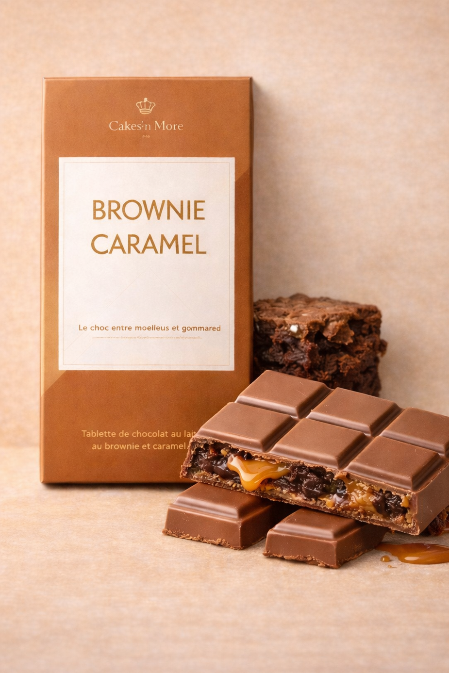 Tablette Chocolat Brownie Caramel