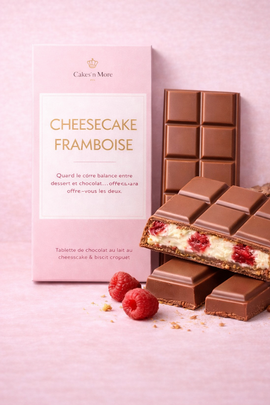 Tablette Chocolat Cheesecake Framboise