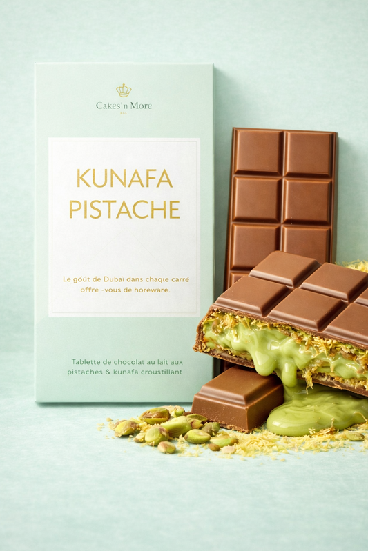 Tablette Chocolat Kunafa Pistache