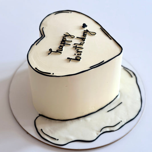 Cartoon Heart Cake