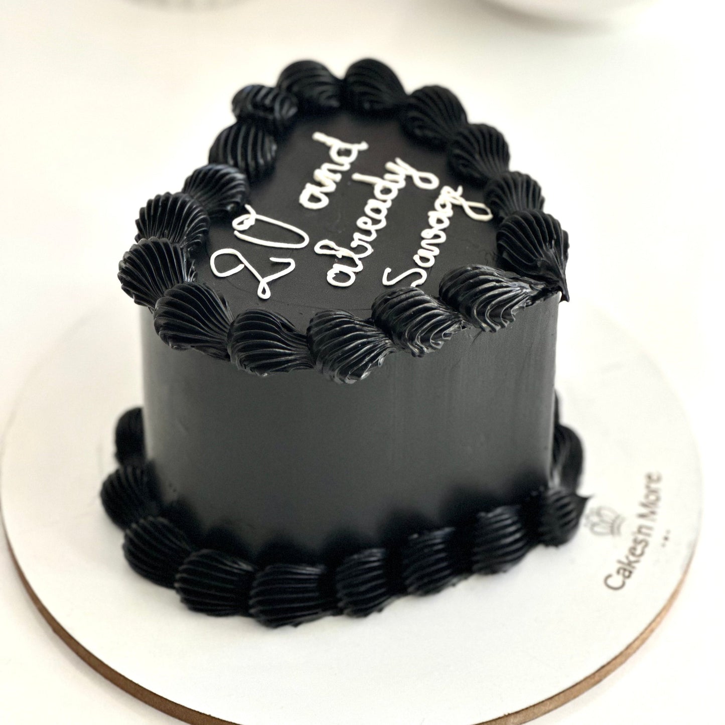 Message Heart Cake