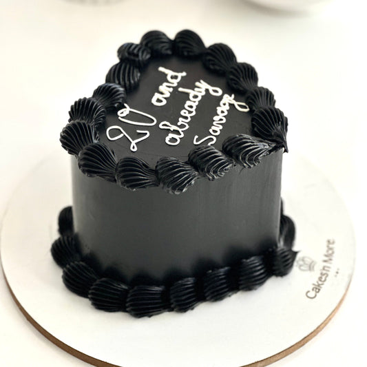 Message Heart Cake