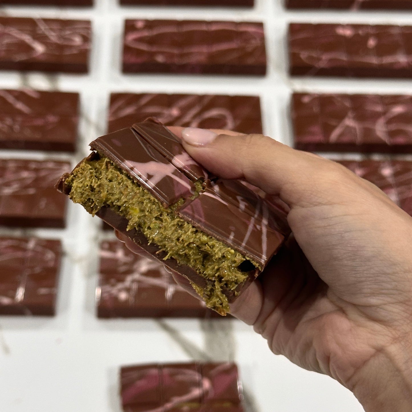 Tablette Chocolat Kunafa Pistache