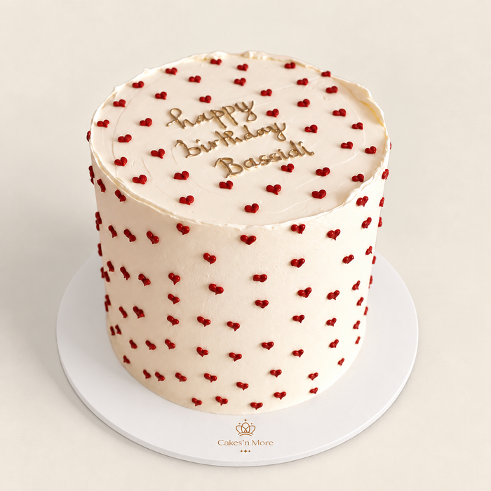 Cake of hearts