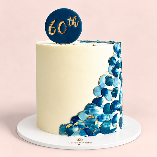 Palette Cake — base blanche et logo Cakes’n More