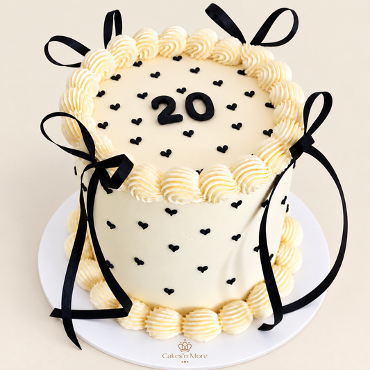 Bows & Bliss — base blanche et logo Cakes’n More