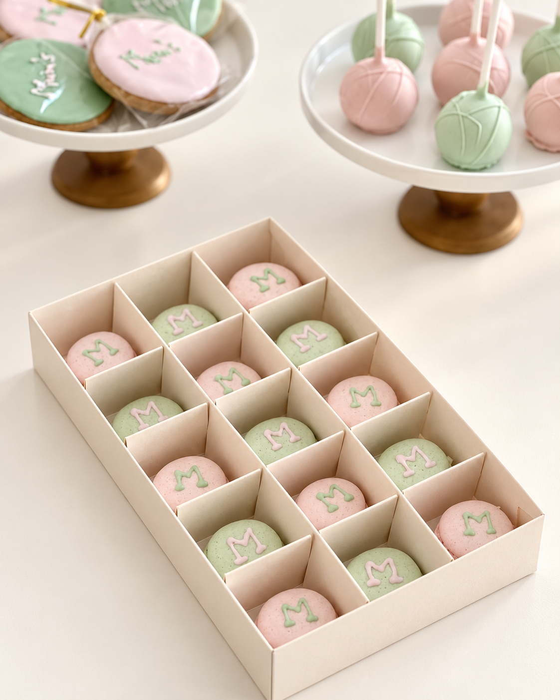 Coffret de macarons personnalisés