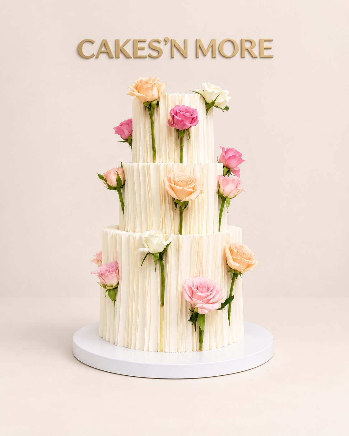 Gâteau de mariage Cakes’n More — création sur mesure