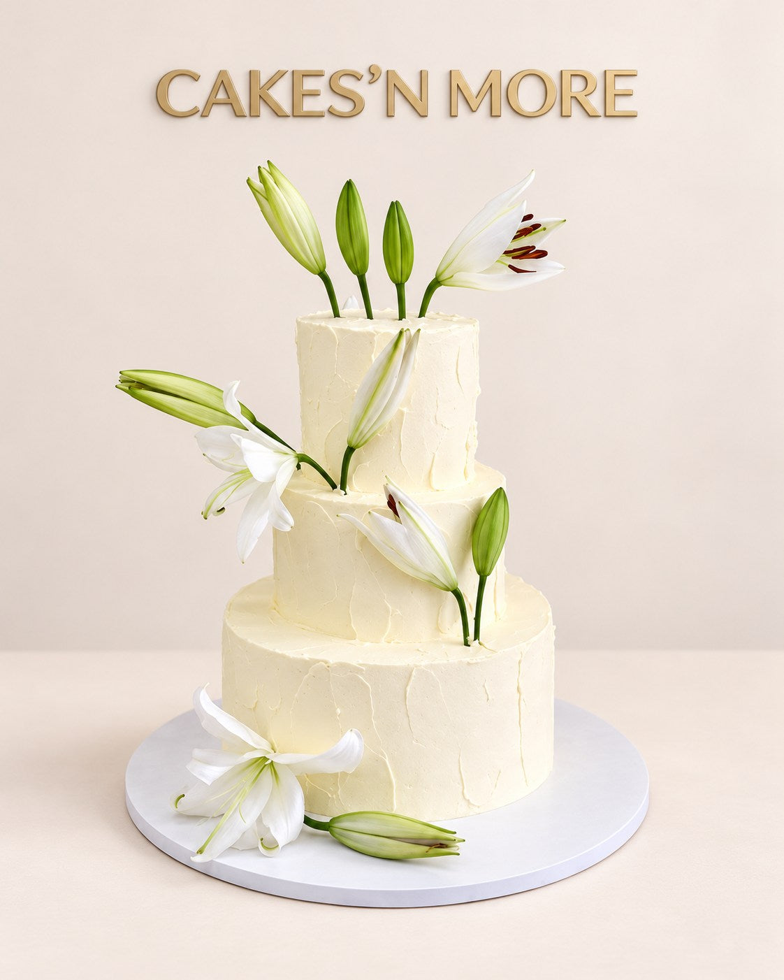 Gâteau de mariage Cakes’n More — création sur mesure