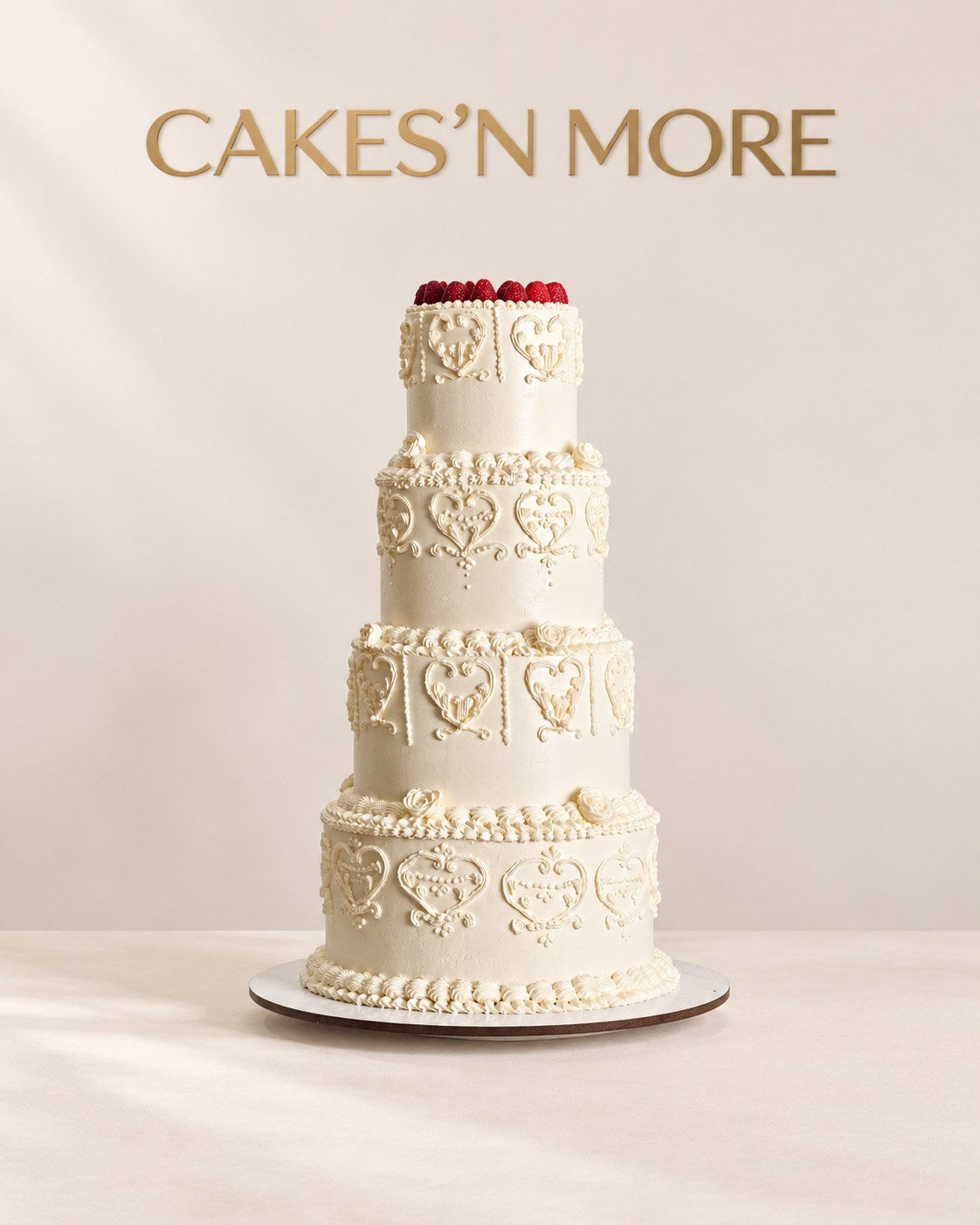Gâteau de mariage Cakes’n More — création sur mesure