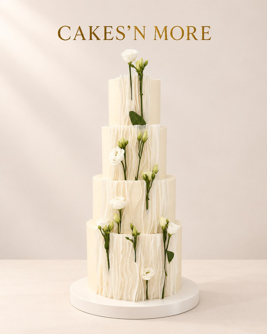 Gâteau de mariage Cakes’n More — création sur mesure
