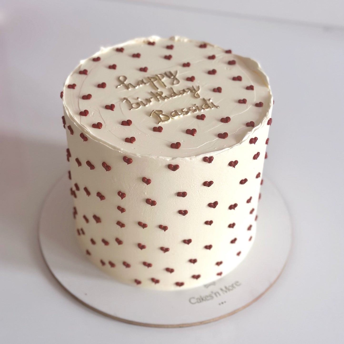 Cake of hearts