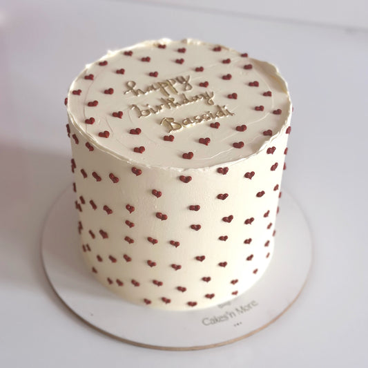 Cake of hearts