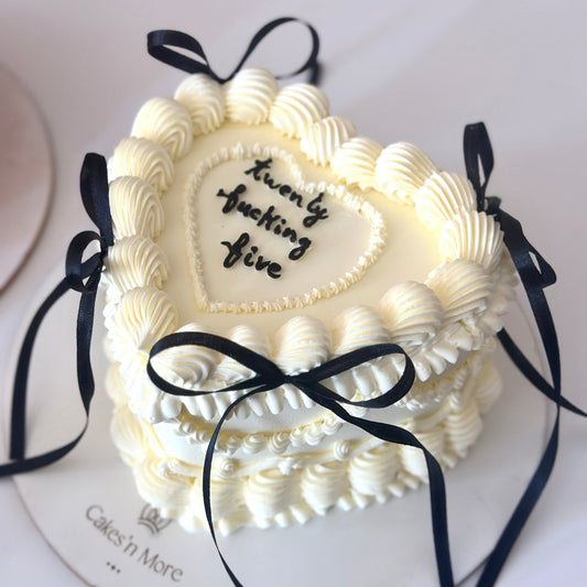 Ribbon Heart Cake